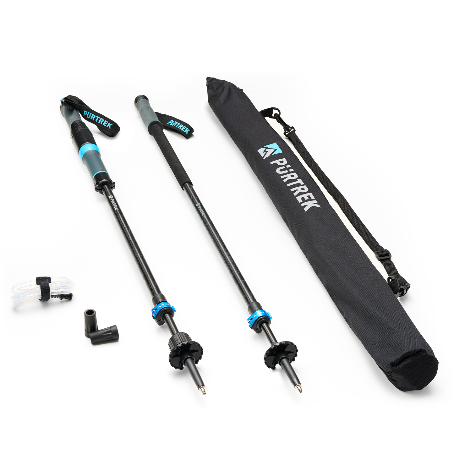 The PurTrek 2.0 Set gives you the incredible water filter/pump trekking pole, plus a 2nd basic trekking pole plus tube, tips and storage bag